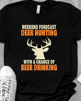 Funny Deer Hunting T-Shirt Unisex Standard T-Shirt black s
